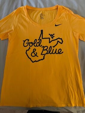 Nike Gold & Blue WV Crew Tee